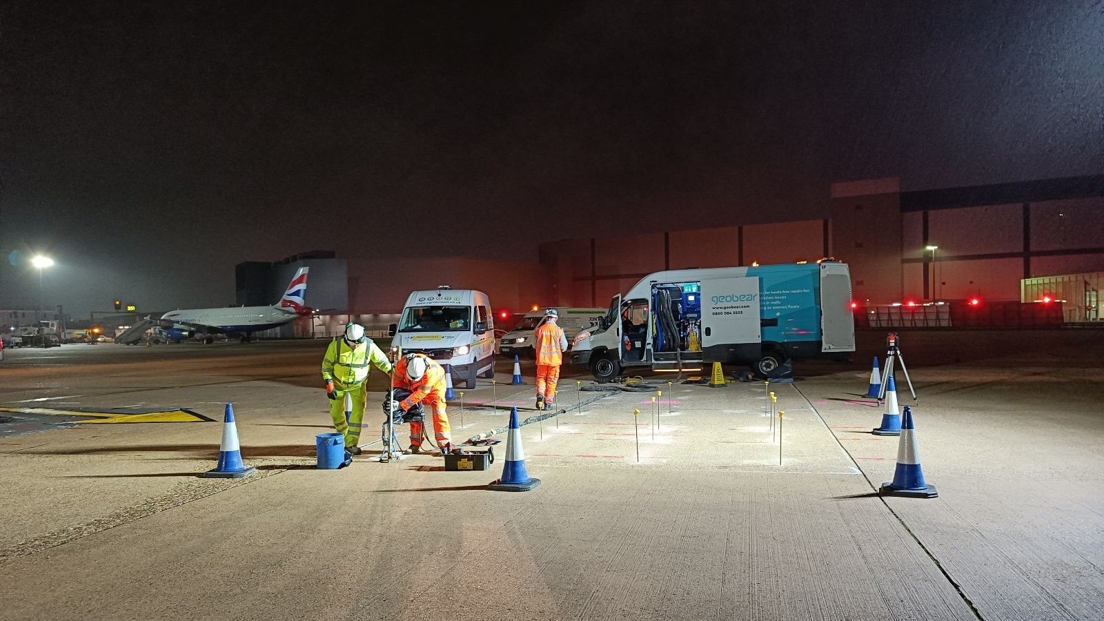 Airport slab stabilisation