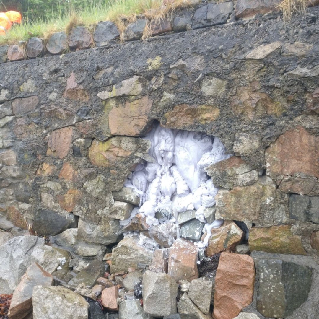 Void filled beneath A83