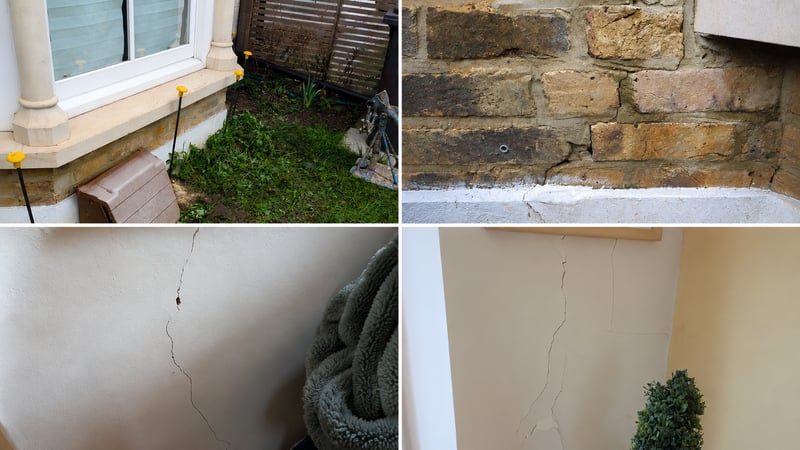 Clay shrinkage subsidence repair for a victorian bay window in London