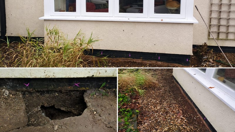 Ground improvement for a subsiding property in North Essex