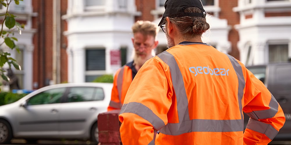 Geobear techs at residential home