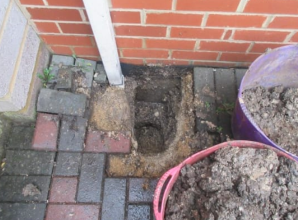 subsidence site investigation photo