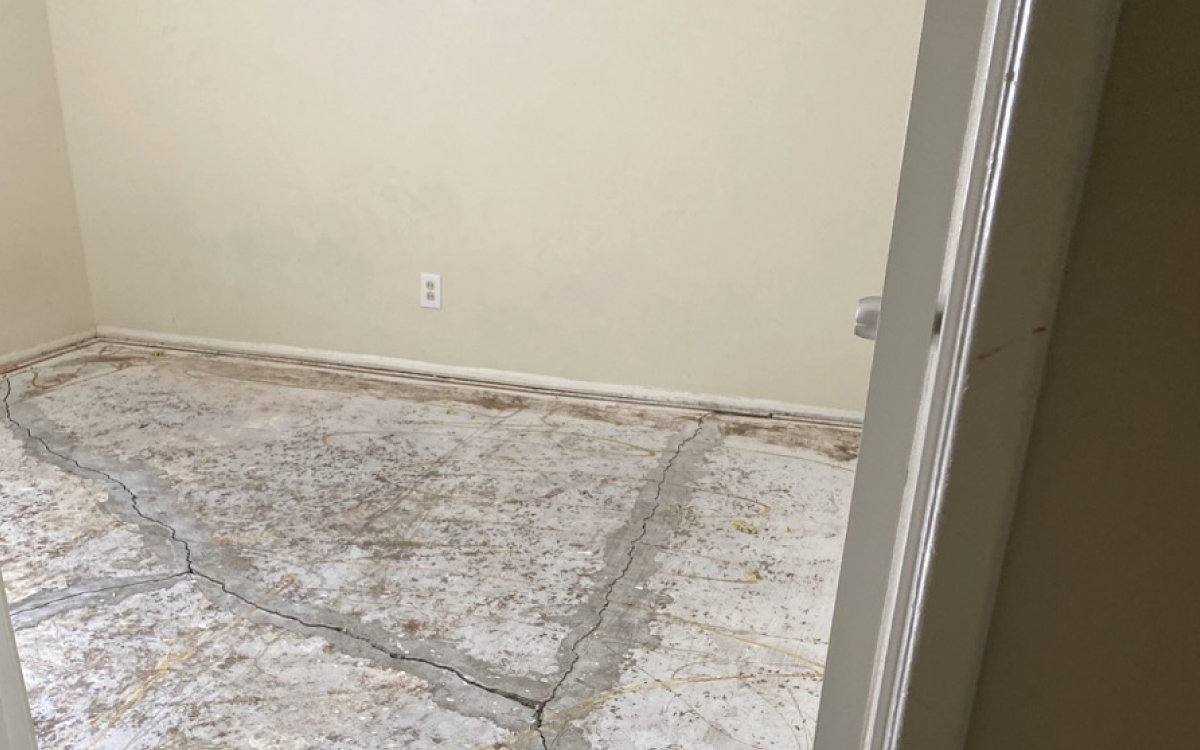 cracking floors and foundations due to settlement