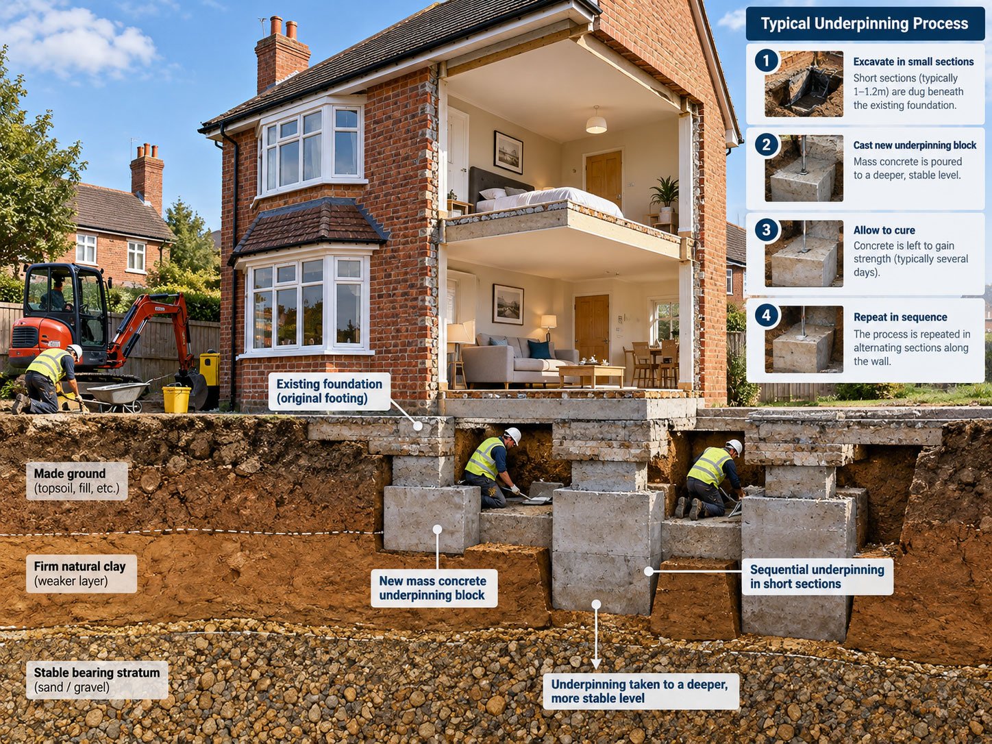 Underpinning infographic process